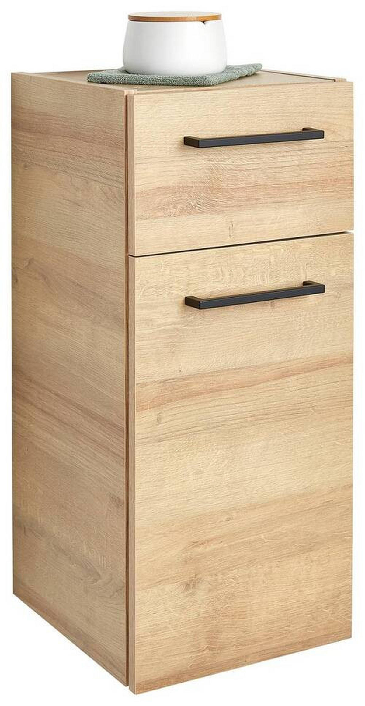 UNTERSCHRANK 30/70/32,5 cm   - Eichefarben/Schwarz, MODERN, Glas/Holzwerkstoff (30/70/32,5cm) - Pelipal