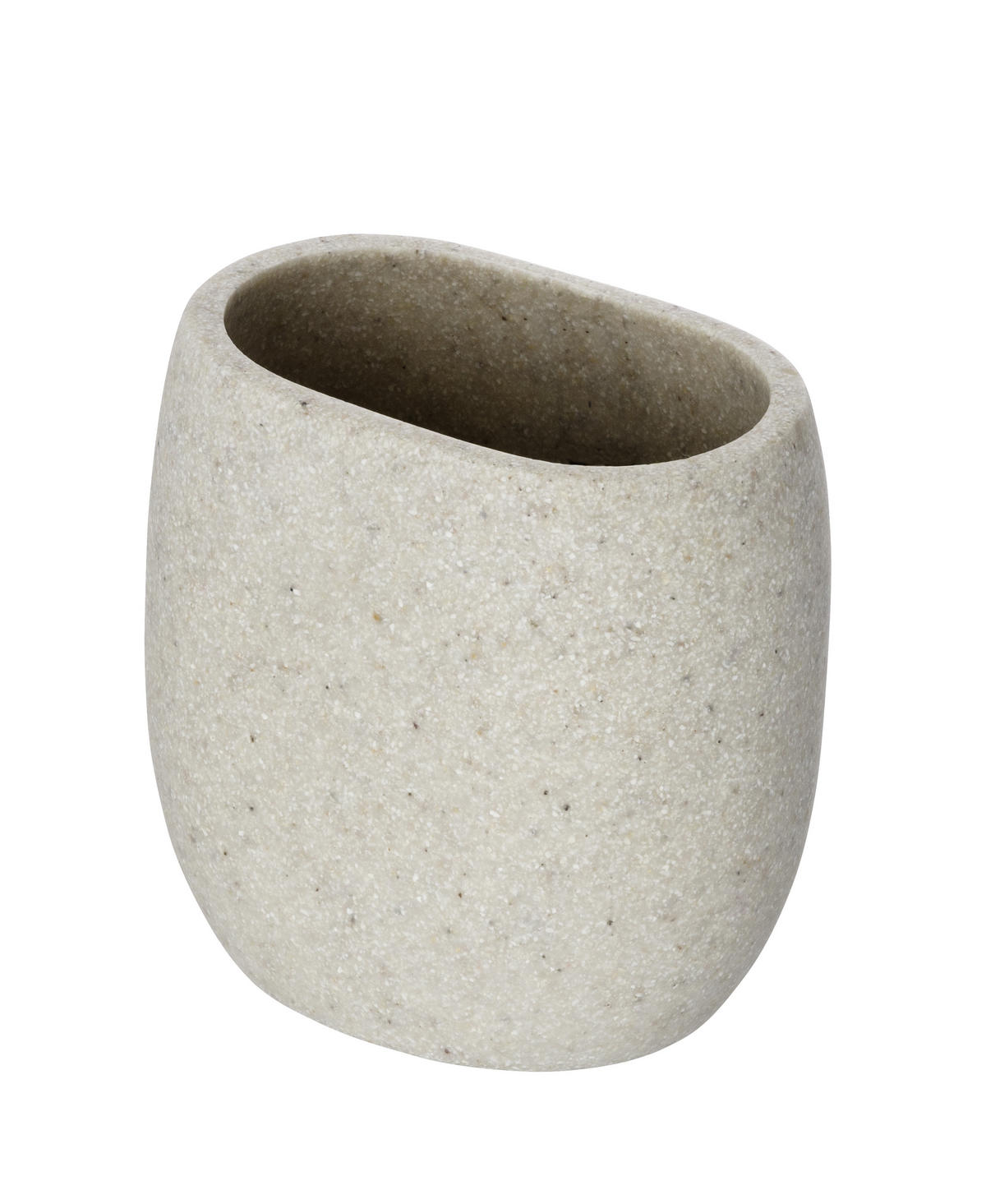ZAHNPUTZBECHER  - Sandfarben, KONVENTIONELL, Kunststoff (9,5/9,3/6,6cm) - Wenko