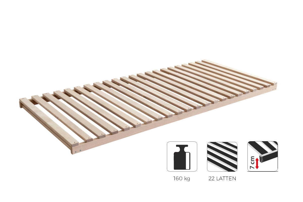 LAMELOVÝ ROŠT, 90/200 cm - přírodní barvy, Basics, dřevo (90/200cm) - Novel