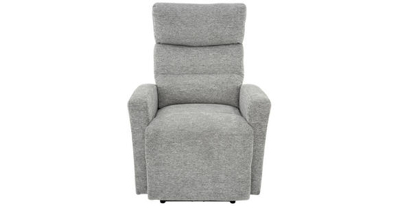 FERNSEHSESSEL  mit Webstoff Grau, Schwarz  - Schwarz/Grau, Design, Kunststoff/Textil (76/102/93cm) - Carryhome