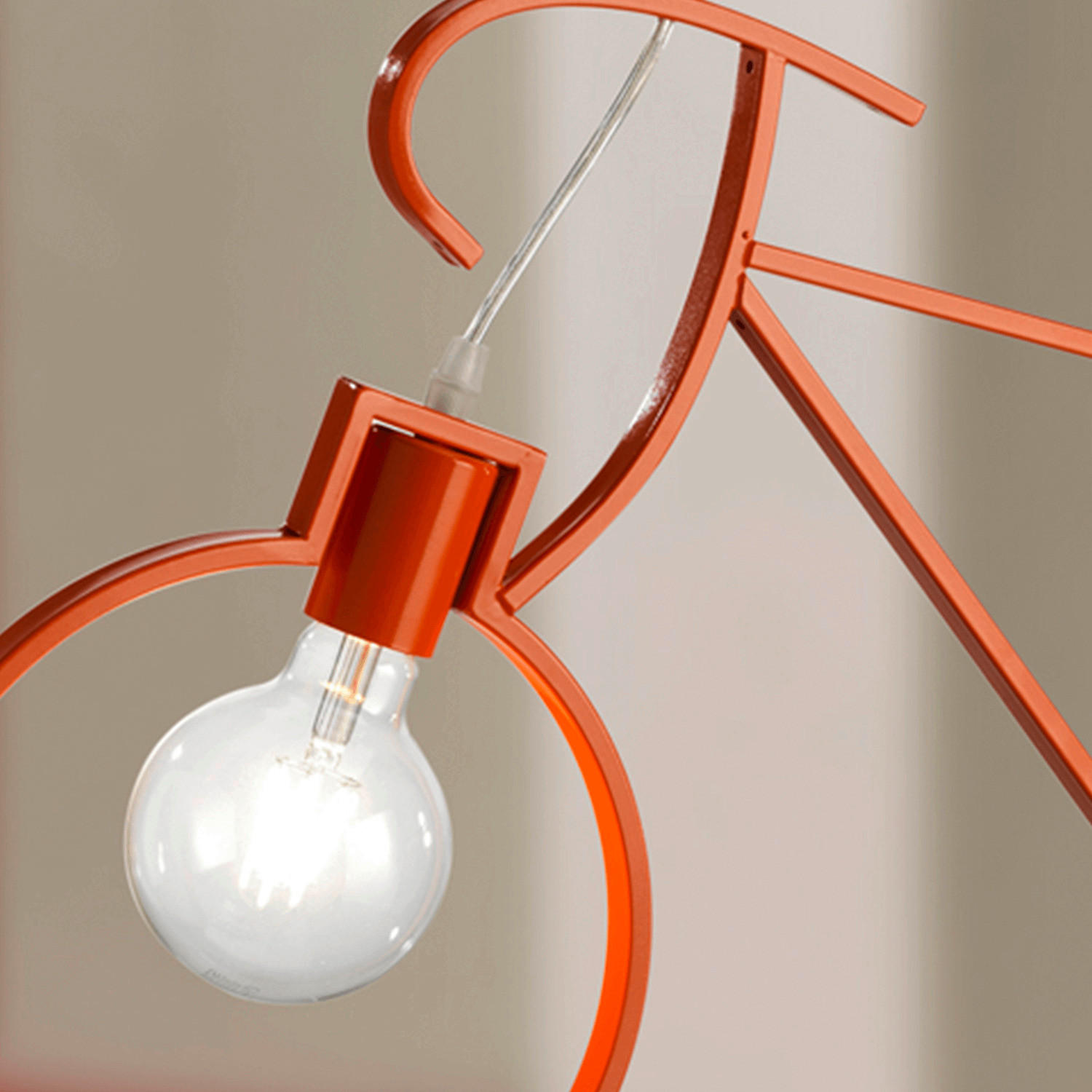 Thumbnail - Kinderhängeleuchte, Orange, Metall, 4x125x67 cm, Lampen & Leuchten, Innenbeleuchtung, Leuchten nach Räumen, Babyzimmerla...