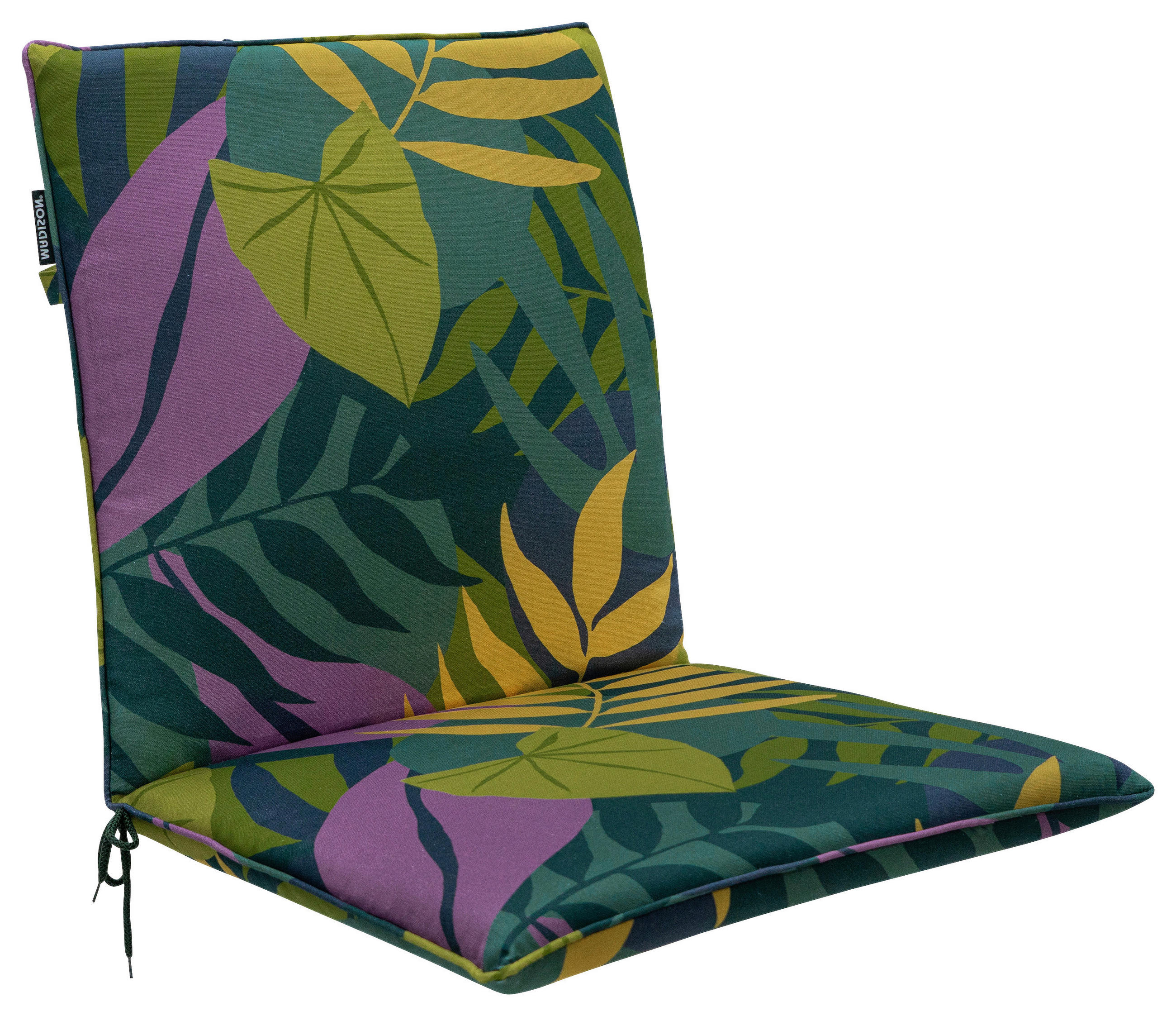 SESSELAUFLAGE in Gelb, Grün, Lila Floral  - Gelb/Lila, Basics, Textil (49/4/97cm)