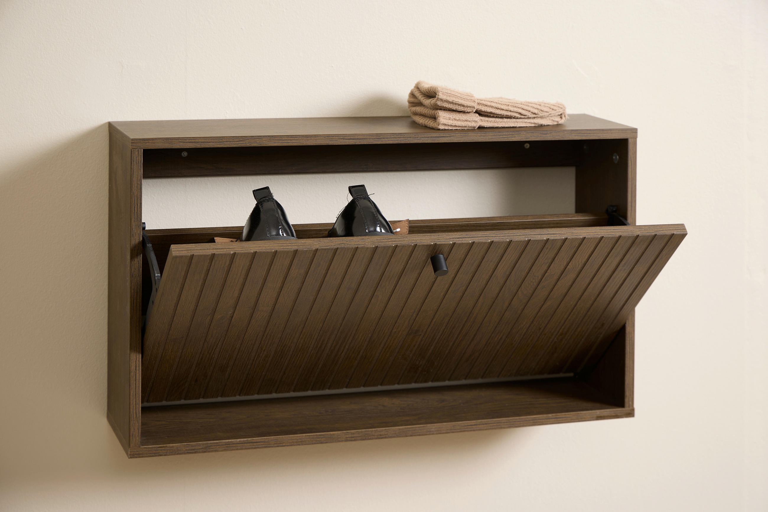 Thumbnail - Schuhkipper, Dunkelbraun, Holzwerkstoff, Holz, Eiche, furniert, 71.6x43x40 cm, Fsc, Typenauswahl, Beimöbel erhältlich, h...