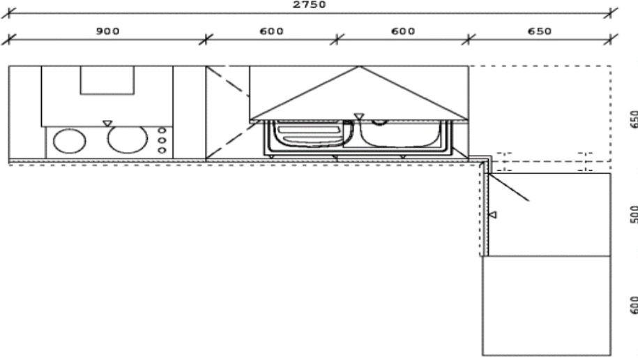 Thumbnail - Xora Eckküche, Eiche, Hellgrau, Metall, 1 Schublade(n) Schubladen, L-Form, nur wie online abgebildet bestellbar, 275x175...