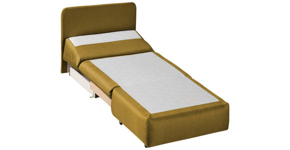 SCHLAFSESSEL  mit Flachgewebe Currygelb  - Currygelb, Design, Textil (90/89/83cm) - Novel