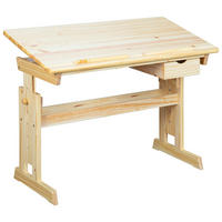 JUGENDSCHREIBTISCH 109/55/63-96 cm Kieferfarben höhenverstellbar, Stauraum  - Kieferfarben, Basics, Holz (109/55/63-96cm) - MID.YOU