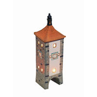 DEKOHAUS - Rot/Braun, Basics, Keramik (8/32/8cm)