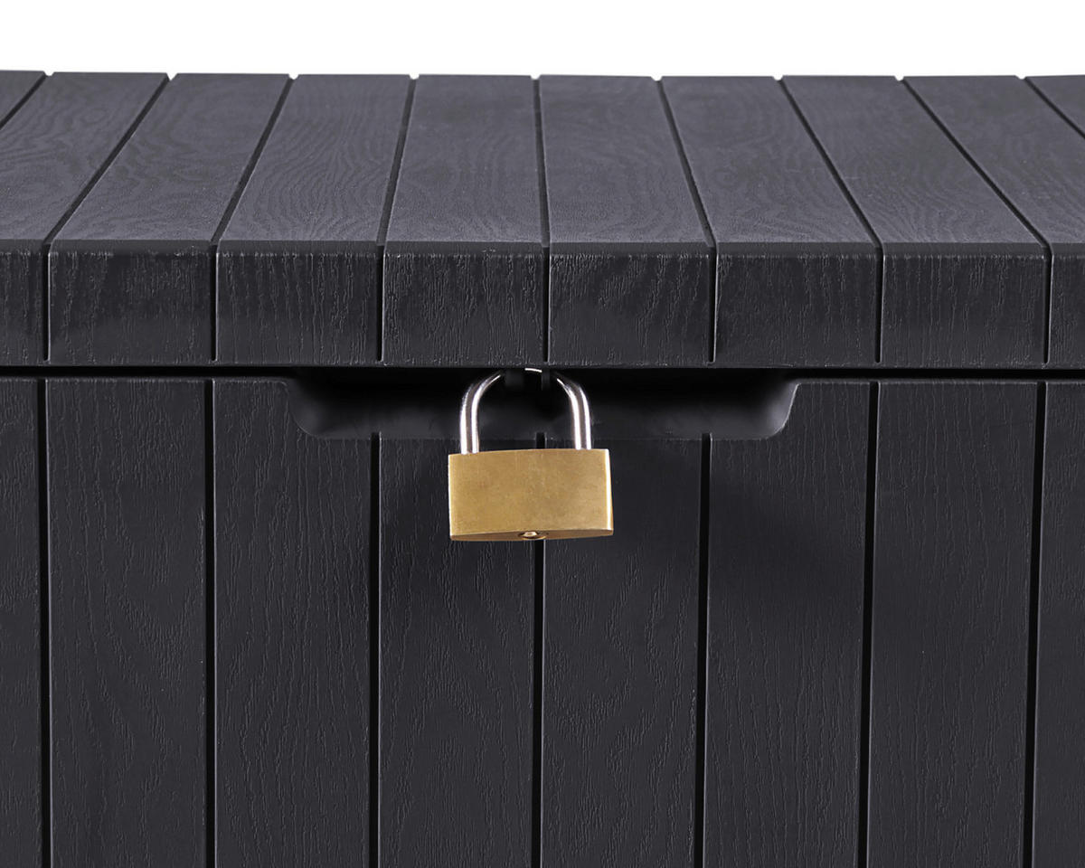 KISSENBOX 58/55/44 cm  - Anthrazit, Basics, Kunststoff (58/55/44cm)