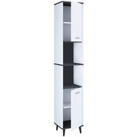 ARMOIRE HAUTE 32/181/28 cm  - blanc/couleur argentée, Modern, matière synthétique/matériau de bois (32/181/28cm) - MID.YOU