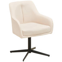 ARMLEHNSTUHL  in Eisen beschichtet  - Beige/Schwarz, MODERN, Textil/Metall (61/83/62cm) - Livetastic