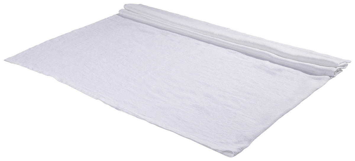 LEINEN-TISCHDECKE 140/240 cm  - Weiß, Trend, Textil (140/240cm) - Ambiente