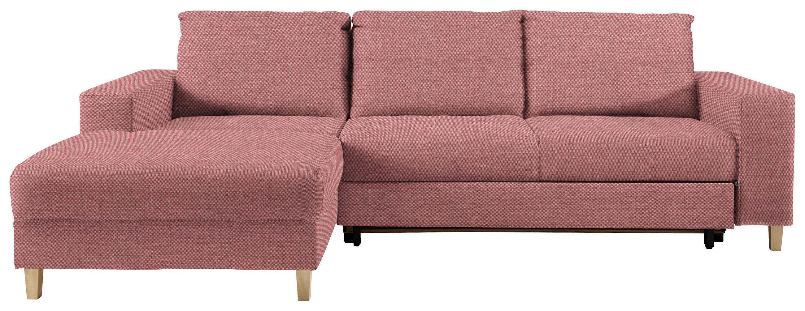 Wohnlandschaft in Textil Rot