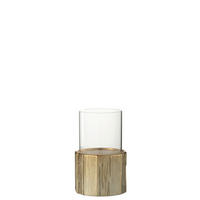 KERZENHALTER - Goldfarben, Basics, Glas/Keramik (14/14/23cm) - Ambia Home