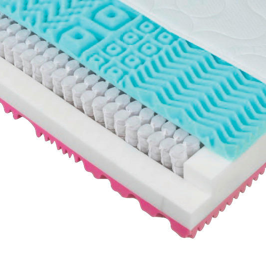 TASCHENFEDERKERNMATRATZE 90/200 cm Höhe ca. 23 cm  - Basics, Textil (90/200cm) - Sleeptex