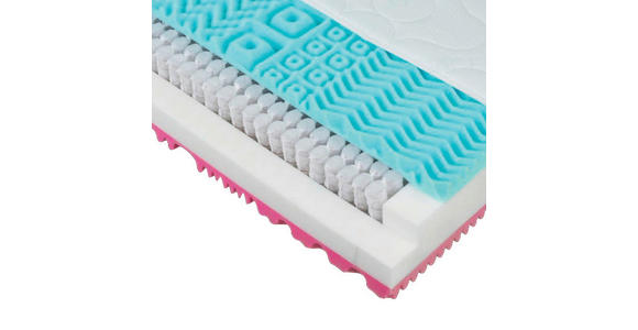 TASCHENFEDERKERNMATRATZE 140/200 cm Höhe ca. 23 cm  - Basics, Textil (140/200cm) - Sleeptex