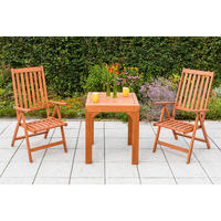 BALKONSET Naturfarben 3-teilig  - Naturfarben, MODERN, Holz - Gardenson