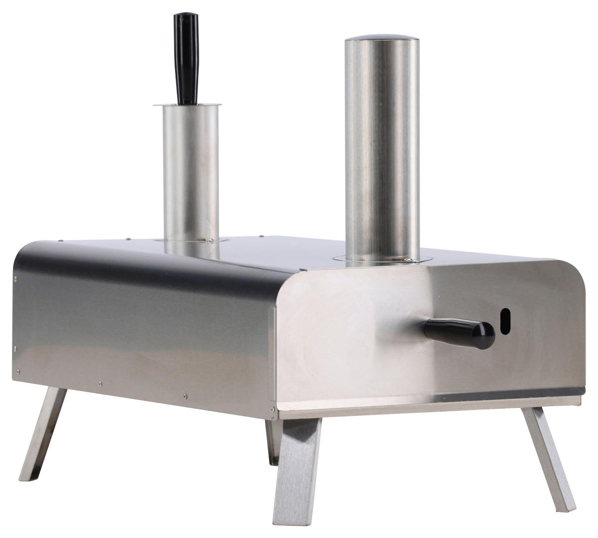 PIZZAOFEN  - Silberfarben, KONVENTIONELL, Metall (85.8/49.9/37cm) - Gardenson