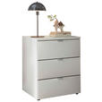 NACHTSCHRANK 50/59,2/43 cm  - Silberfarben/Schwarz, Basics, Holzwerkstoff/Kunststoff (50/59,2/43cm) - Dieter Knoll