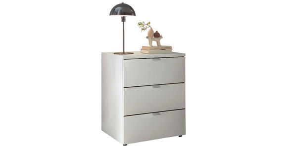 NACHTSCHRANK 50/59,2/43 cm  - Silberfarben/Schwarz, Basics, Holzwerkstoff/Kunststoff (50/59,2/43cm) - Dieter Knoll