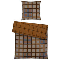 WENDEBETTWÄSCHE Biber 135/200 cm  - Currygelb, Basics, Textil (135/200cm) - Novel