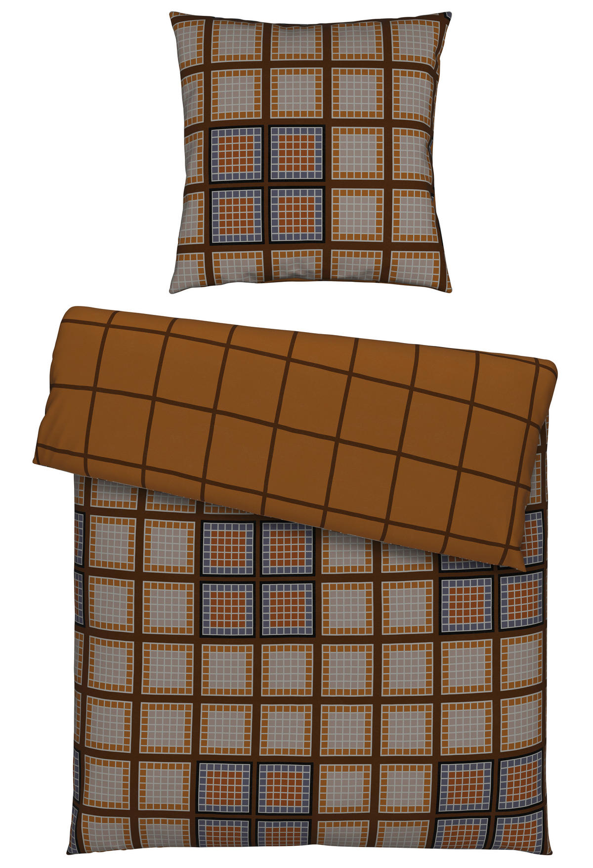 WENDEBETTWÄSCHE Biber 135/200 cm  - Currygelb, Basics, Textil (135/200cm) - Novel