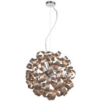 FÜGGŐLÁMPA  - krómszínű/rézszínű, Basics, fém (60/120/60cm)