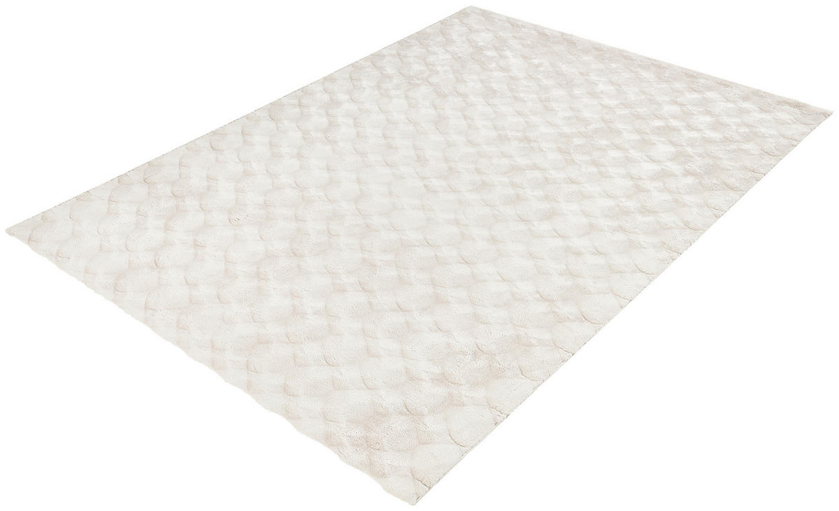 KOBEREC S VYSOKÝM VLASOM, 80/150 cm, biela - biela, Konventionell, textil (80/150cm) - Novel