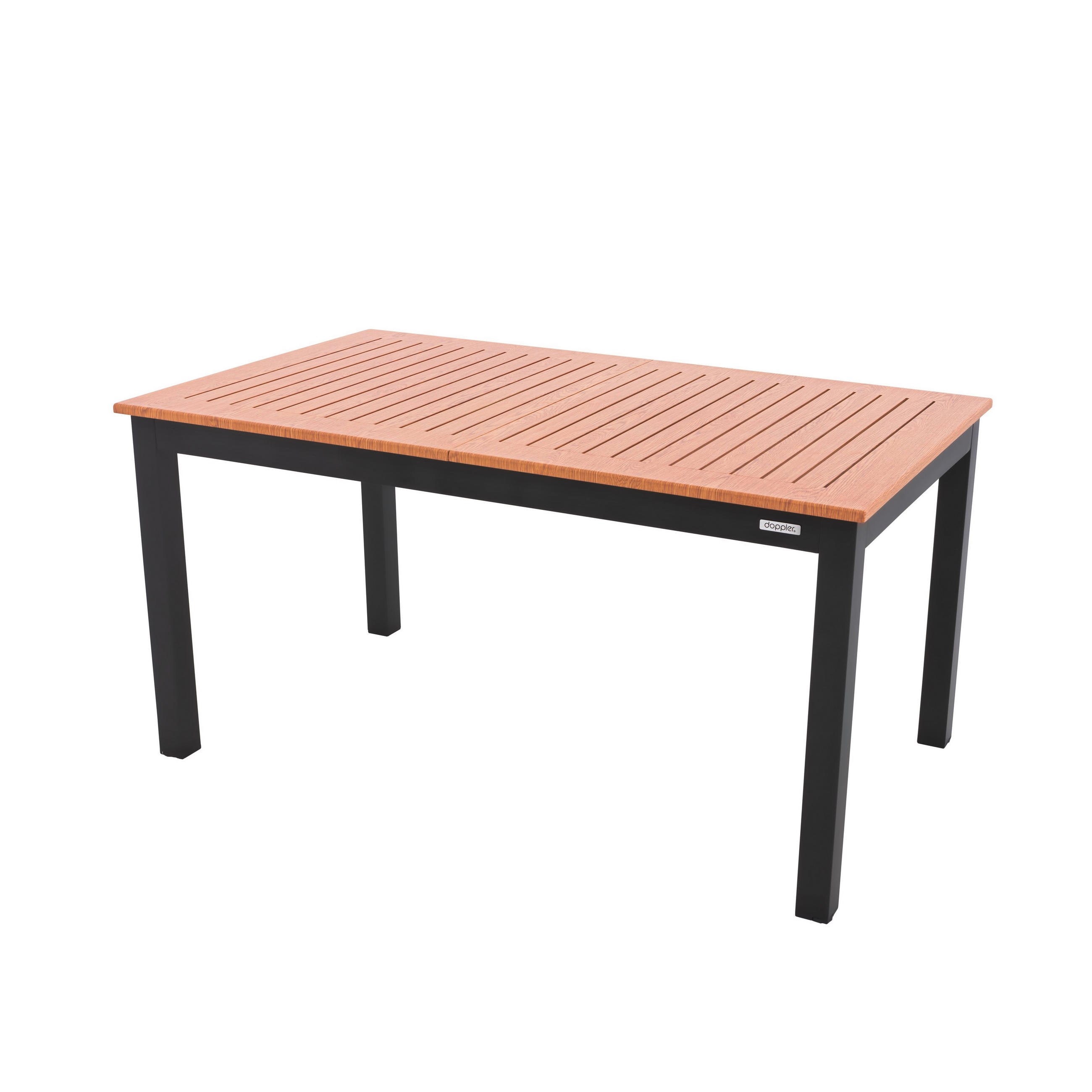 ZAHRADNÍ STŮL, kov, 210/90/75 cm - antracitová/hnědá, Design, kov (210/90/75cm) - Ambia Garden