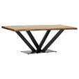 TISCHPLATTE      - Naturfarben, Design, Holz (200/100/5cm) - Landscape