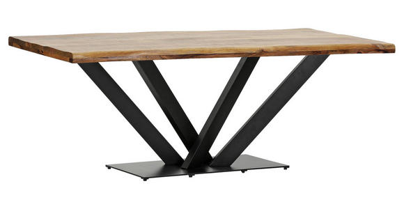 TISCHPLATTE      - Naturfarben, Design, Holz (200/100/5cm) - Landscape