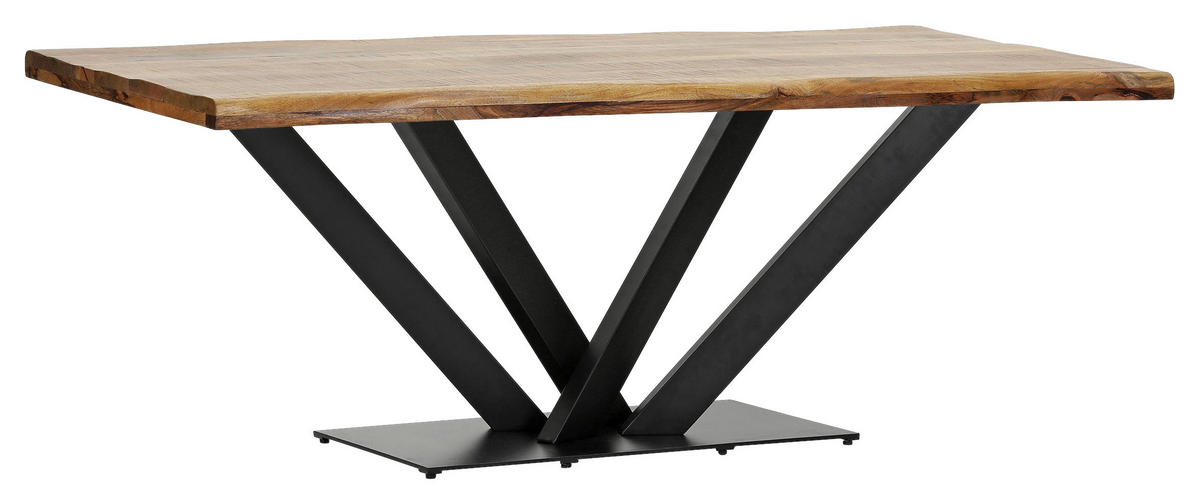 TISCHPLATTE Naturfarben   - Naturfarben, Design, Holz (200/100/5cm) - Landscape