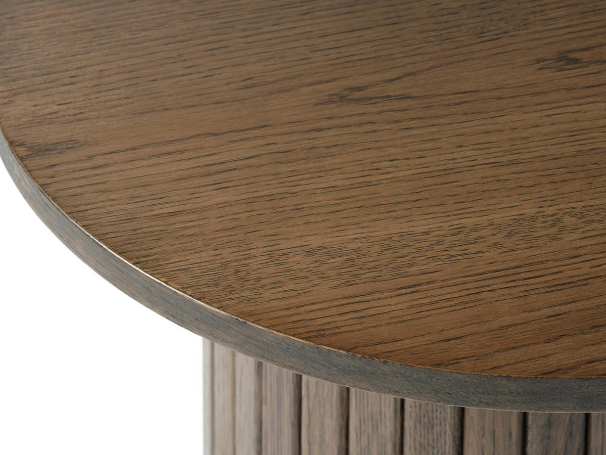 BEISTELLTISCH 50/50/55 cm furniert Eichefarben rund  - Eichefarben, Trend, Holzwerkstoff (50/50/55cm) - home24