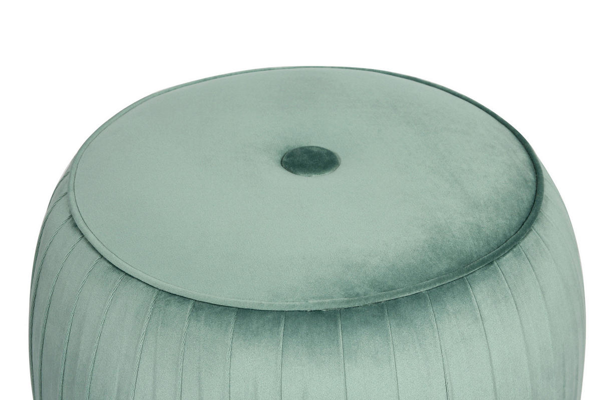 TABURET, plast, kov, 43/42/43 cm - světle zelená/barvy zlata, Design, kov/plast (43/42/43cm)