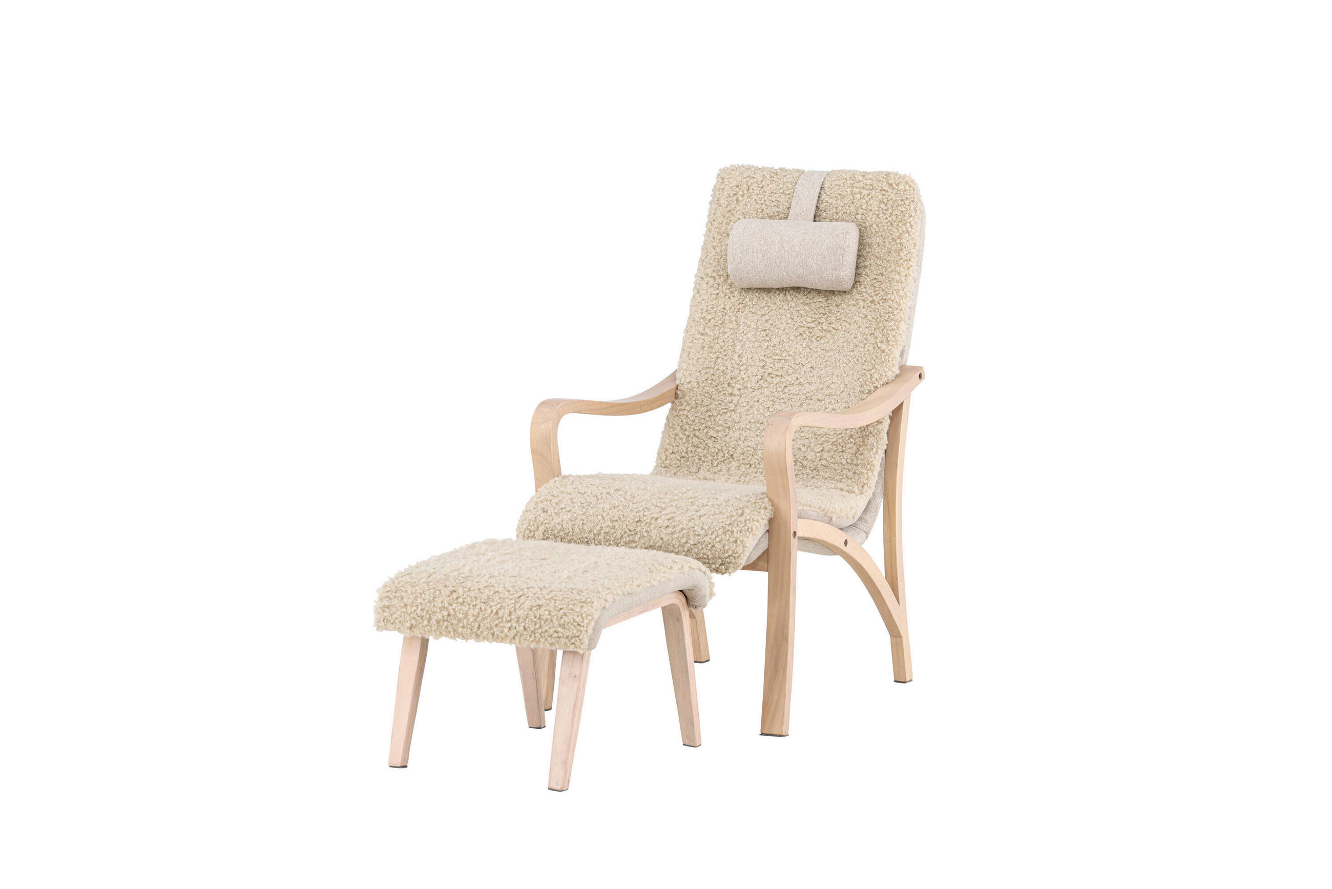 STOL MED ARMSTÖD  - beige/ekfärgad, Modern, trä/textil (60/107/89cm) - Livetastic