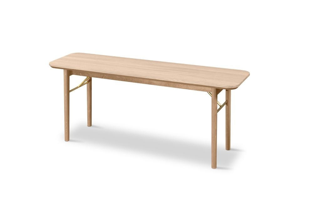 BÄNK  i trä ek Bianco  - ek Bianco, Design, trä (120/47/35cm) - Skovby