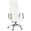 CHEFSESSEL Lederlook Creme, Silberfarben  - Silberfarben/Creme, MODERN, Leder/Kunststoff (59/139/50cm) - MID.YOU