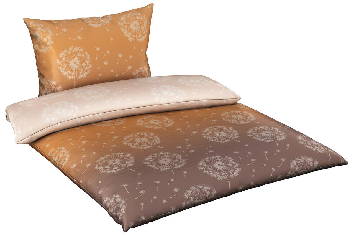 POSTELJNINA EMILIA 140/200 cm saten naravne barve  - naravne barve, Konvencionalno, tekstil (140/200cm) - Bio:Vio