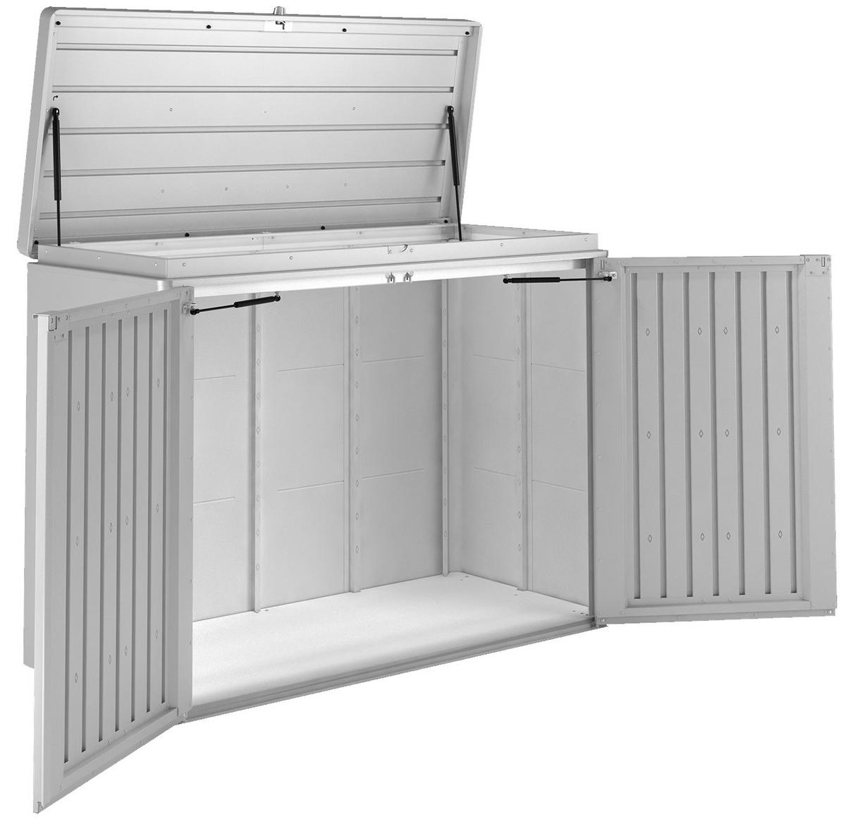 KISSENBOX - Grau, Design, Metall (160/118/70cm) - Biohort