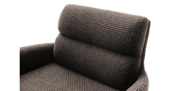 BARHOCKER in Metall, Textil Edelstahlfarben, Cappuccino  - Edelstahlfarben/Cappuccino, Design, Textil/Metall (54/84/52cm) - Dieter Knoll