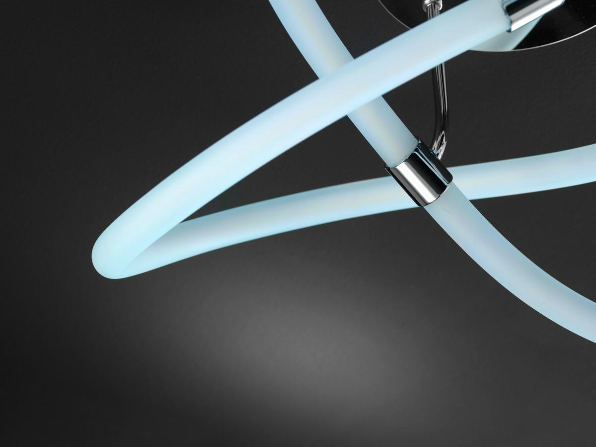 LED-DECKENLEUCHTE 57,5/57,5/30 cm   - Chromfarben, Basics, Kunststoff/Metall (57,5/57,5/30cm)