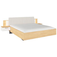BETTANLAGE - Eichefarben/Weiß, KONVENTIONELL, Textil (180/200cm) - Rauch Möbel