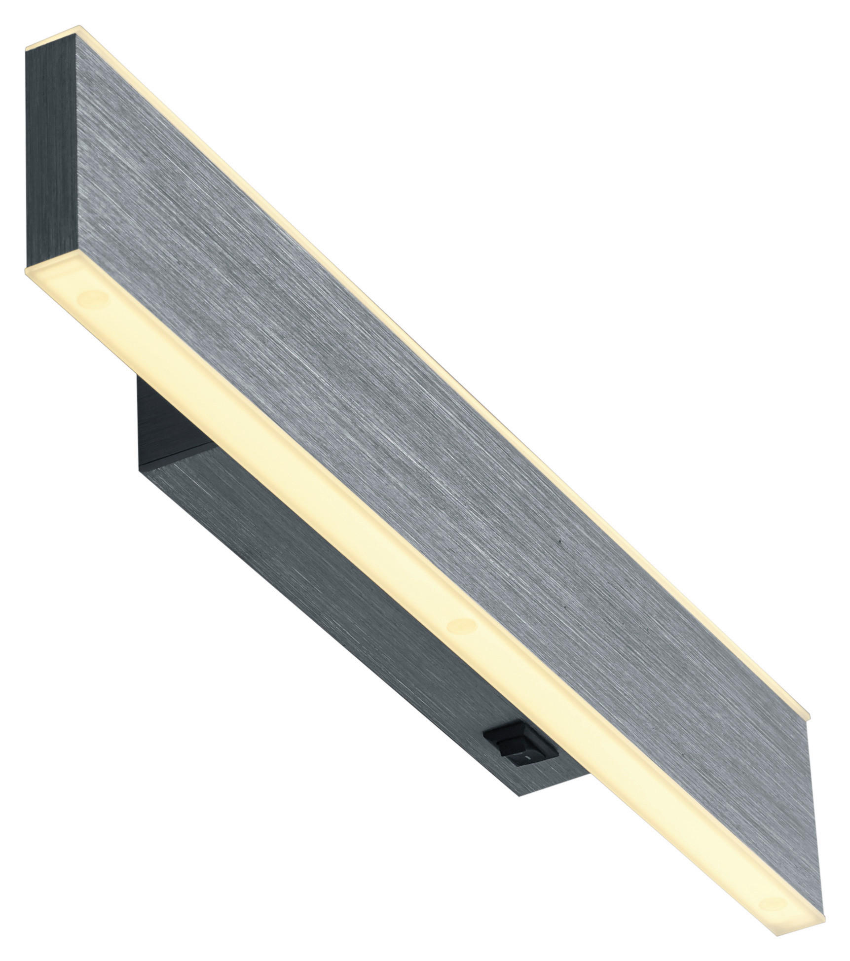 NÁSTĚNNÉ LED SVÍTIDLO,  - antracitová, Design, kov (30/3,4/5,3cm)