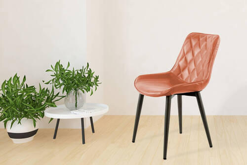 SADA ŽIDLÍ 2 kusy - hnědá, Lifestyle, kov/textil (51/80/60cm)