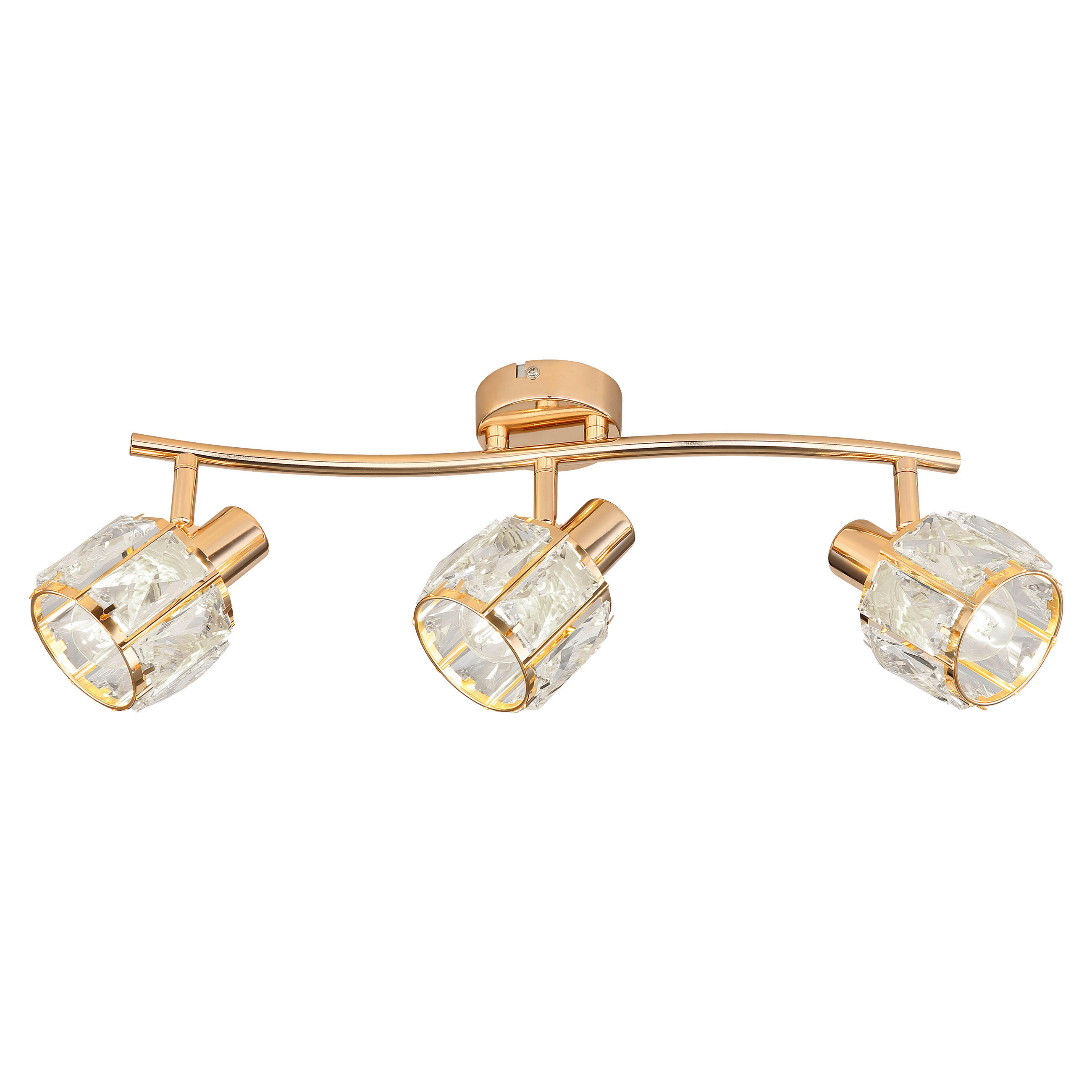 SPOTLIGHT Dubai 45/9/18 cm   - roséguld, Klassisk, metall/glas (45/9/18cm)