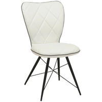 STOLICA  crna, bela       - siva/bela, Dizajnerski, metal/tekstil (49/90/61cm) - Hom`in