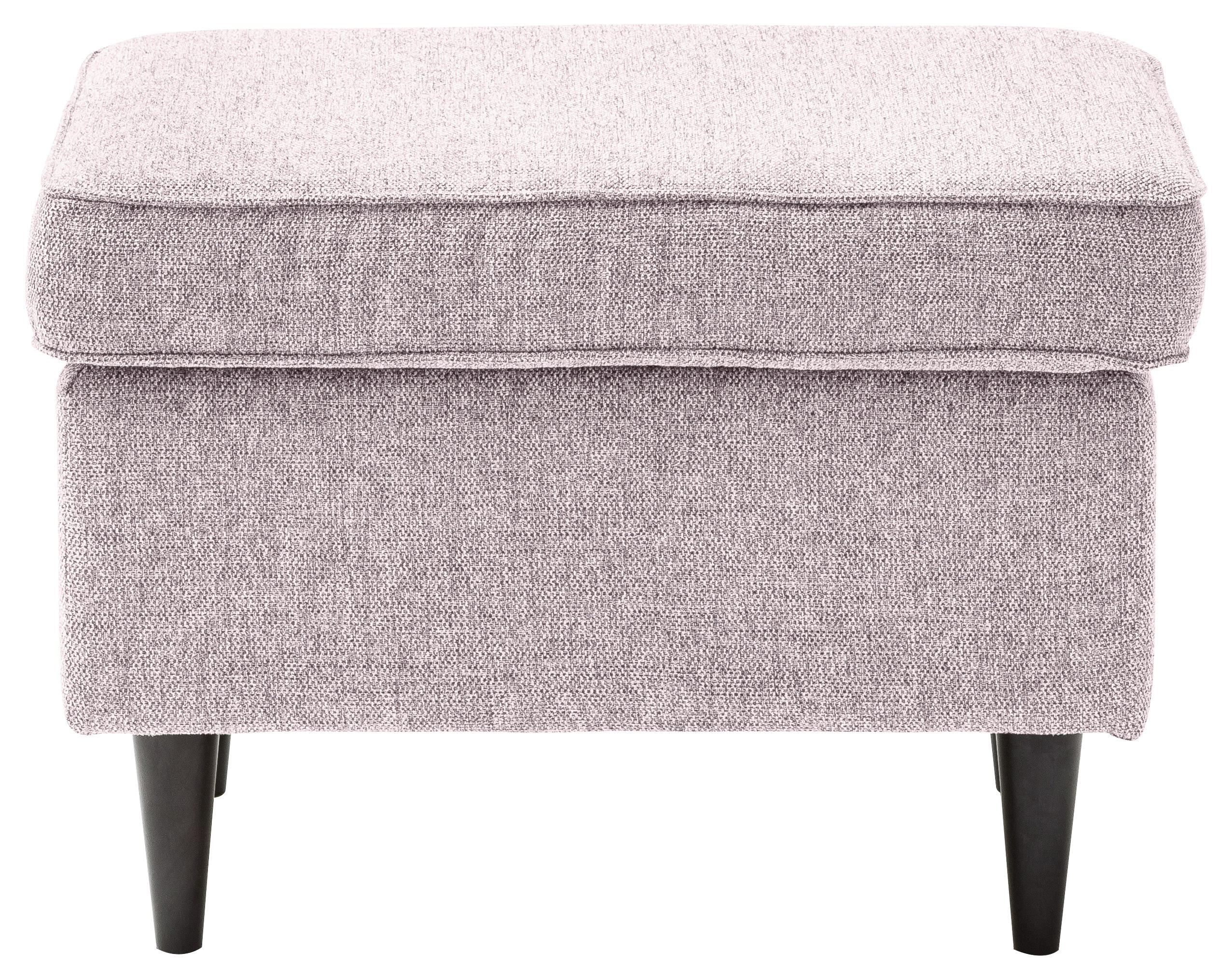 HOCKER Webstoff Rosa  - Schwarz/Rosa, Basics, Textil (63/43/42cm) - MID.YOU