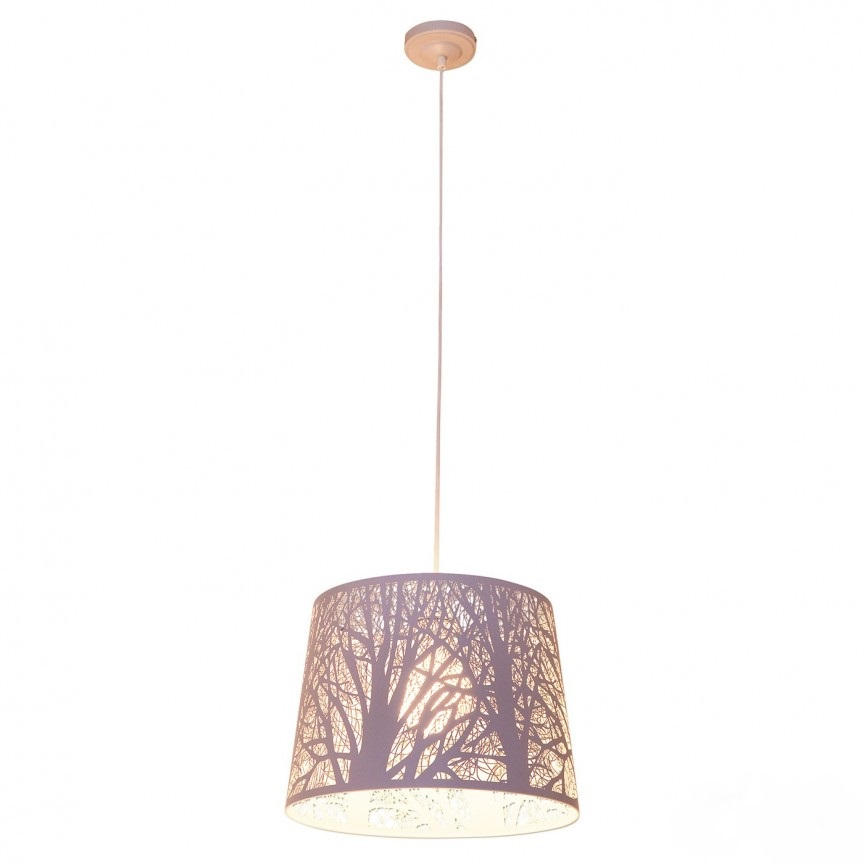 HÄNGELEUCHTE WHITE WOOD 25/110 cm   - Weiß, Trend, Kunststoff/Metall (25/110cm) - Näve