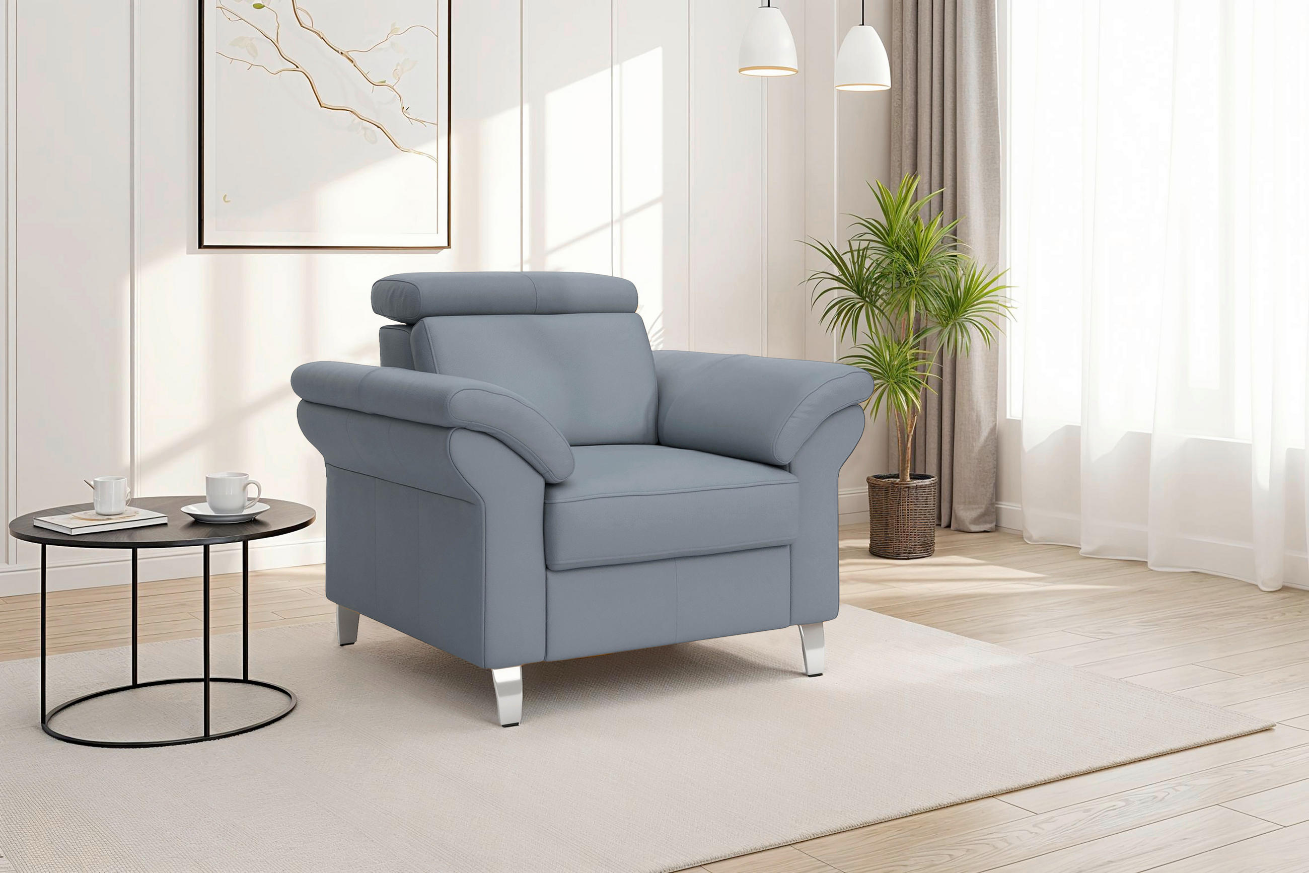 Sit & More Sessel Arngast E Graublau 101x84x93 cm
