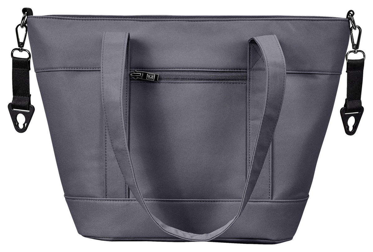 WICKELTASCHE V-Shape Bag  - Waldgrün/Hellgrau, Basics, Textil (41/16/28cm) - Moon