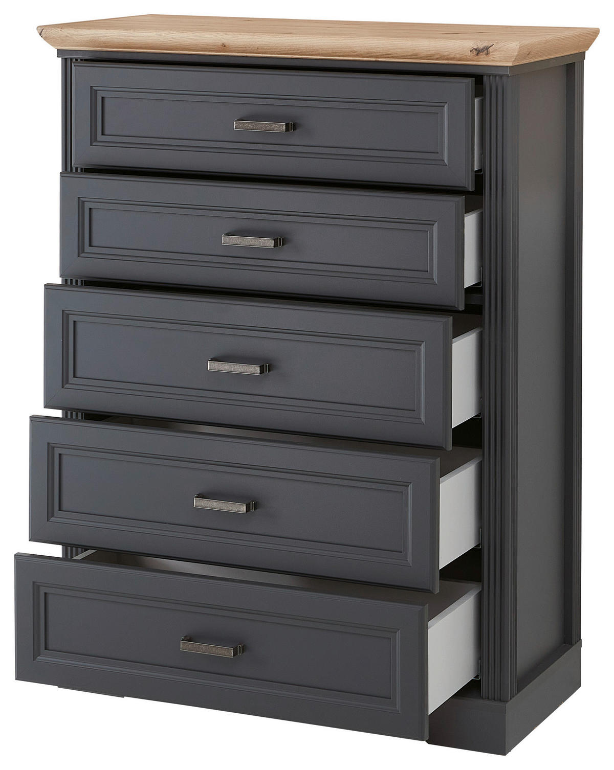 KOMMODE  in 93/121/41 cm  - Schwarz/Graphitfarben, Design, Holzwerkstoff/Metall (93/121/41cm) - Landscape